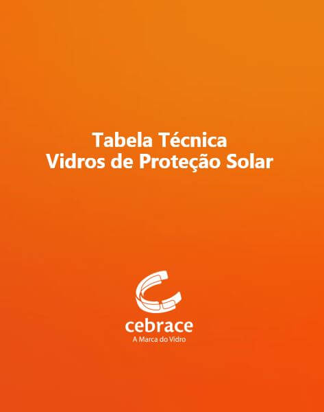 imagem: Tabela Técnica - Vidros de Proteção Solar